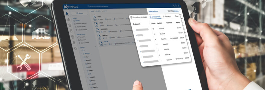 Tablette écran gestion de stock K inventory