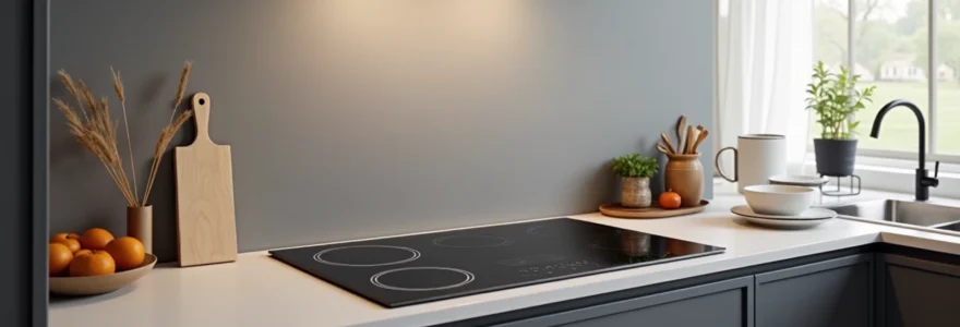 Plaque induction à hotte intégrée