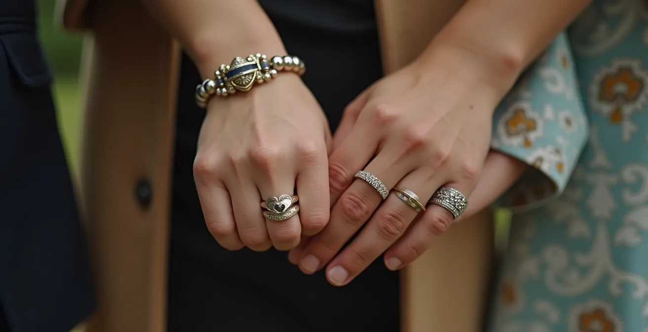 Photo de détails d’accessoires personnels et scènes complices lors d’un shooting EVJF
